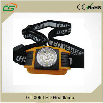 9 diod CREE LED Reflektor / pranie Bateria AAA dioda Headtorch IP54, RoHS Zatwierdzony