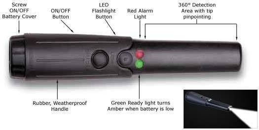 Mini Cyfrowy Tactical ręcznych wykrywacze metali z wodoodpornym uchwytem i automatycznego nastawiania