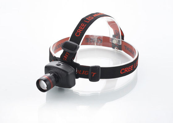 Zoom LED czołówka 180LM z czerwonym pierścieniem, do wielokrotnego reflektora do biegania