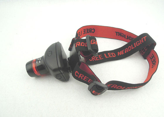 Zoom LED czołówka 180LM z czerwonym pierścieniem, do wielokrotnego reflektora do biegania
