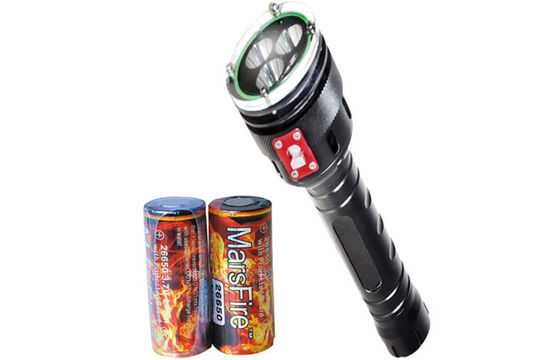 Czarny 2400LM LED latarki nurkowe